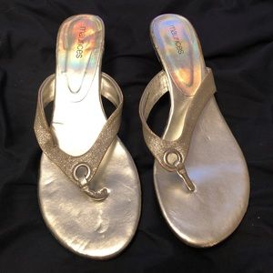 Silver/Holographic heels